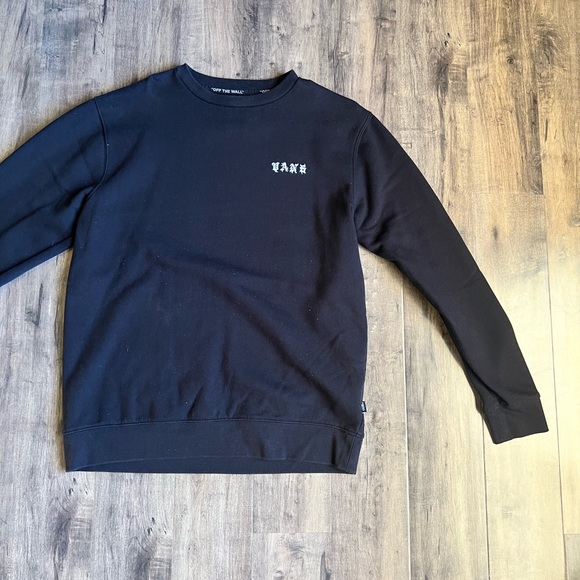Vans Other - Van’s Black Crewneck with Skeleton on back